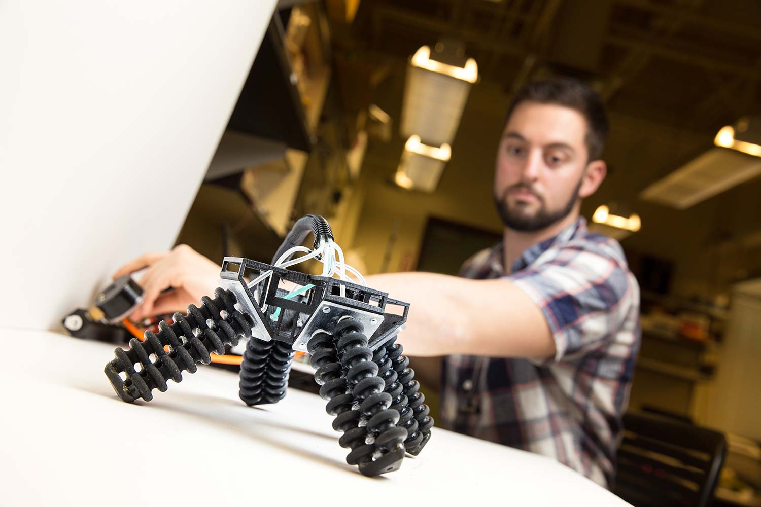 3D-printed Soft Four Legged Robot