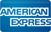 The american express logo on a blue background.