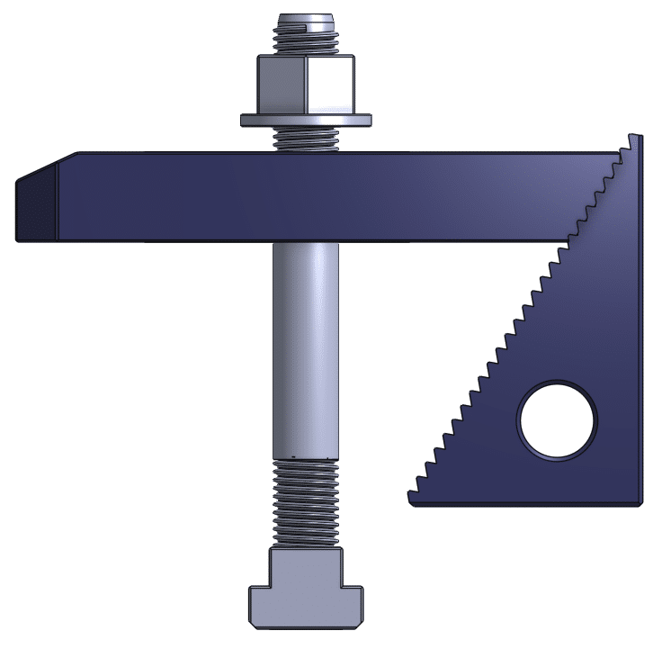 T-slot clamping