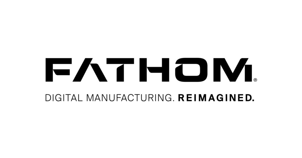 Logo of Fathom with the tagline "Xometry competitors in digital manufacturing. Reimagined.