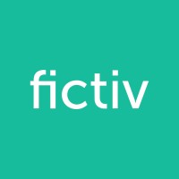 Logo of fictiv, one of the xometry competitors, on a teal background.