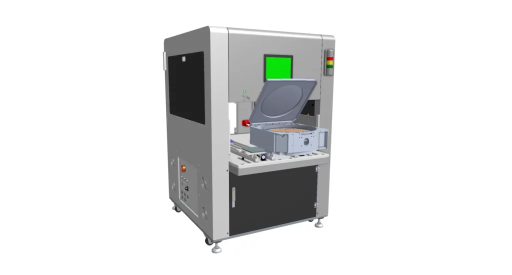 Chemical vapor deposition (CVD) machine for depositing thin films onto semiconductor wafers.
