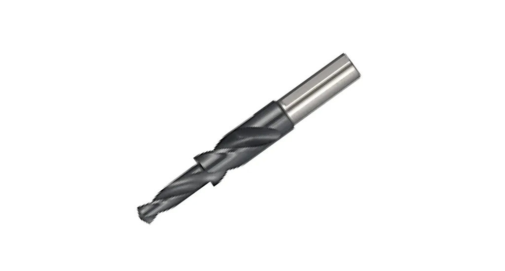 Stepped pilot counterbore tool that drills the clearance hole and counterbore in a single operation